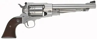 Ruger Old Army Revolver,
.45 caliber, 7-1/2" barrel,
percussion, stainless, target sights,
Ruger flap holster, used